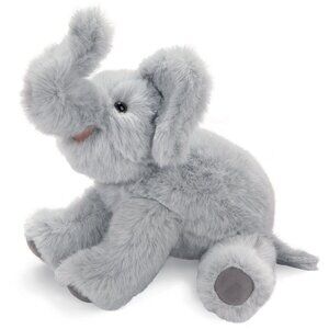 Vermont Teddy Bear Plush Elephant Handmade Poseable GRAY Stuffed Animal Jointed